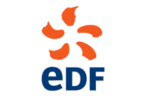 Logo EDF - référence pour actionneur de vanne